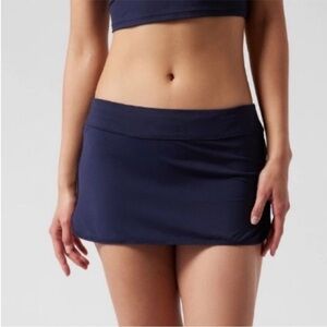 NWT! Athleta Dress Blue Tidal Swim Skirt - Size Small 🩷